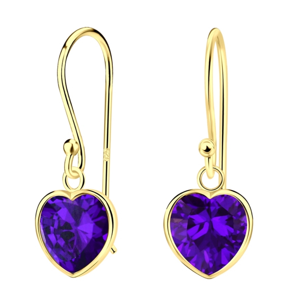 Heart Cubic Zirconia Earrings